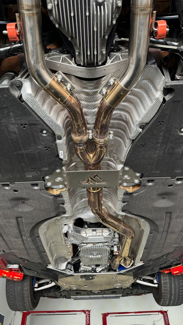 MAD BMW G87 M2 S58 Resonated Single Midpipe (Brace Included)