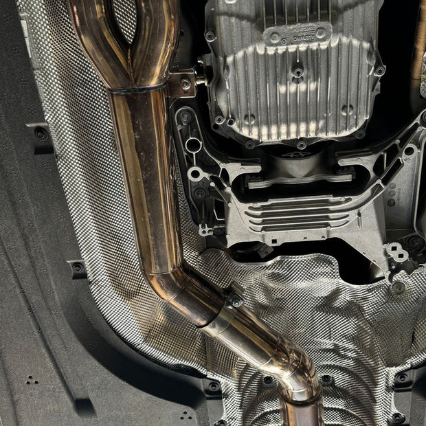 MAD BMW G87 M2 S58 Resonated Single Midpipe (Brace Included)