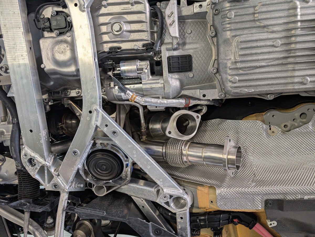 MAD BMW S58 Catted Downpipes M2 M3 M4 G87 G80 G82 G83 W/ No CEL Guarantee & Flex Section
