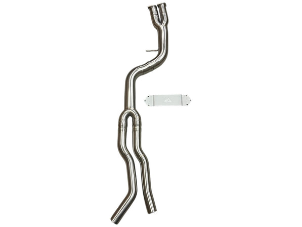 MAD BMW F87 M2C S55 Single Midpipe Non-Resonated W/ Brace