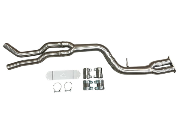 MAD BMW F87 M2C S55 Single Midpipe Non-Resonated W/ Brace