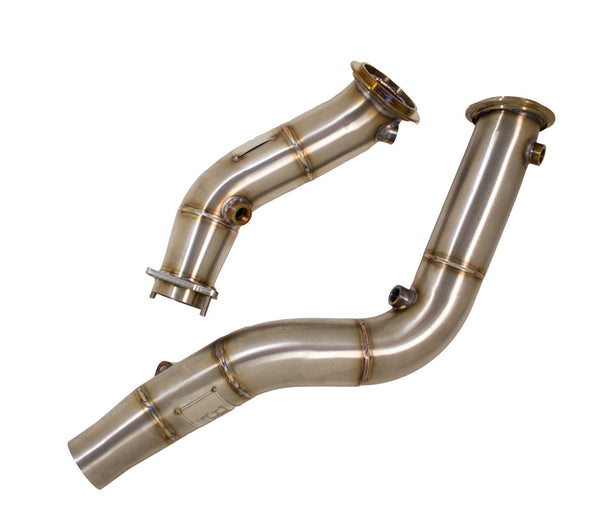 Evolution Racewerks BMW F87/F80/F82/F83 M2/M3/M4 S55 Competition Series Catless Downpipes
