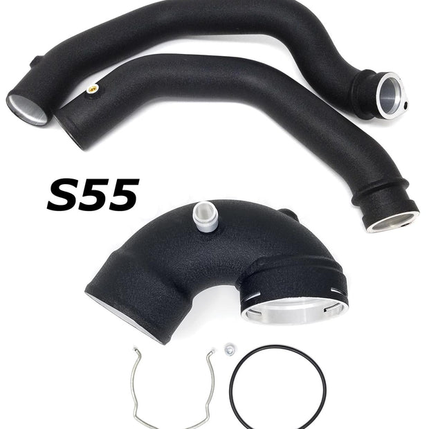 BMS M3/M4 S55 Aluminum Replacement Chargepipes - Burger Motorsports 
