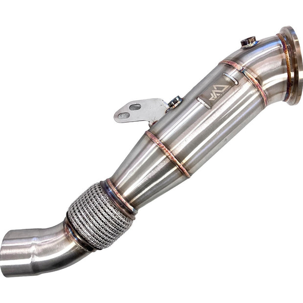 MAD B58 4.5" Catted Downpipe W/ Bracket BMW F, G Chassis & Supra