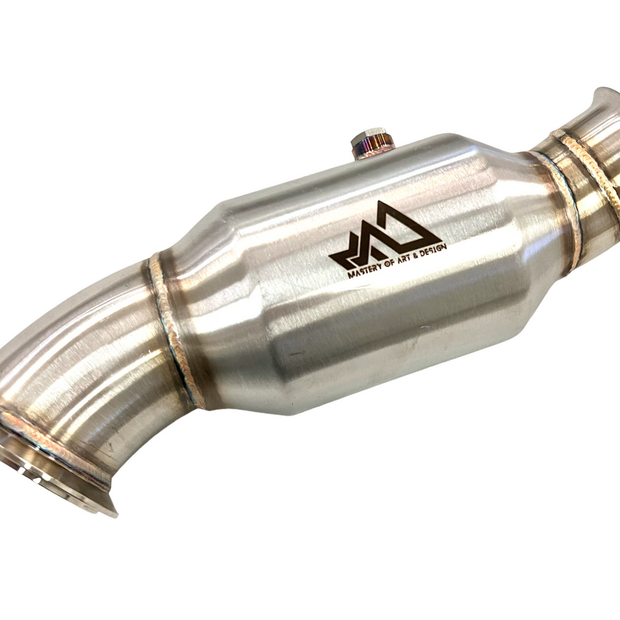 MAD N55 Catted Downpipe BMW M135 M235 M2 335 435 4.0"