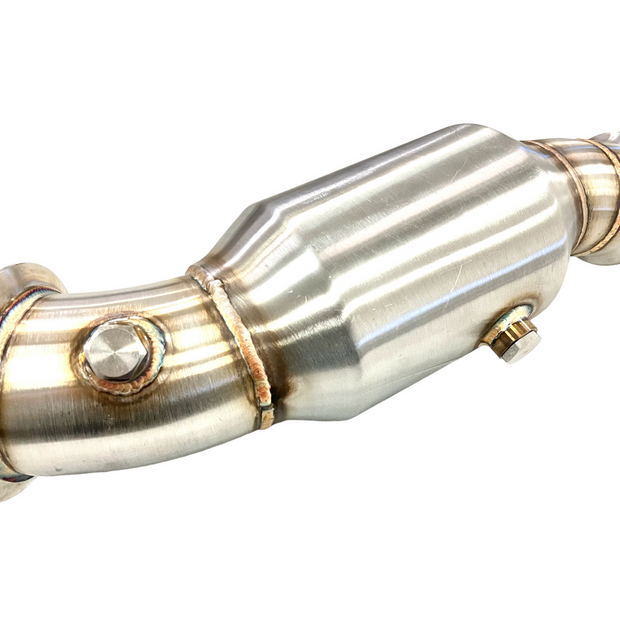 MAD N55 Catted Downpipe BMW M135 M235 M2 335 435 4.0"