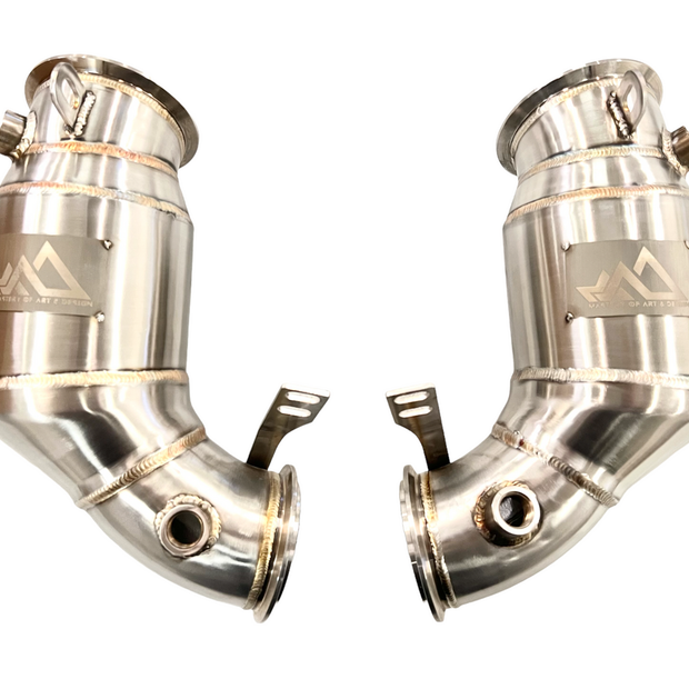 MAD BMW F90 M5 F92 M8 Primary Catted Downpipes S63R