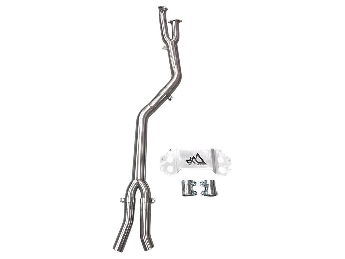 MAD BMW G8x M3 M4 S58 Single Midpipe (Brace Included)