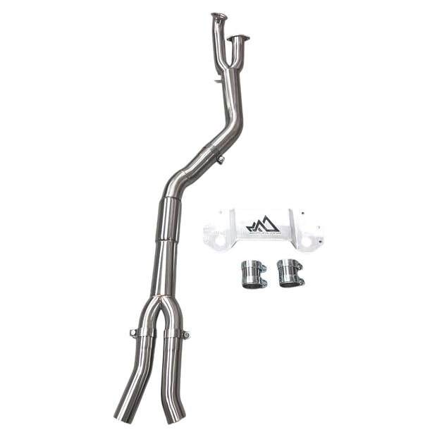MAD BMW G8x M3 M4 S58 Resonated Single Midpipe (Brace Included)