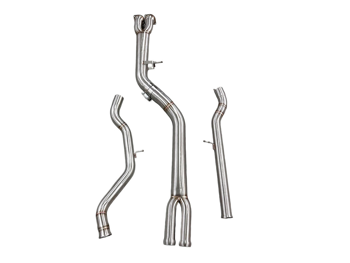MAD BMW F8x M3 M4 S55 Single Midpipe (Brace Included)