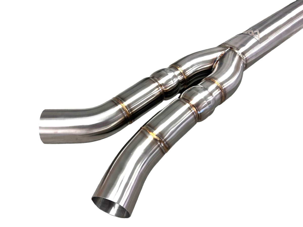 MAD BMW G87 M2 S58 Non-Resonated Single Midpipe (Brace Included)