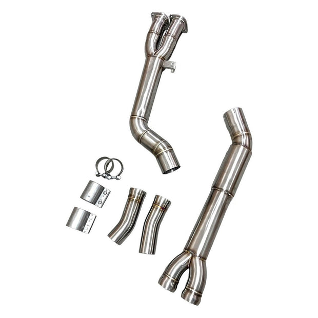 MAD BMW 2019+ X3M X4M F97 F98 S58 Single Resonated Midpipe