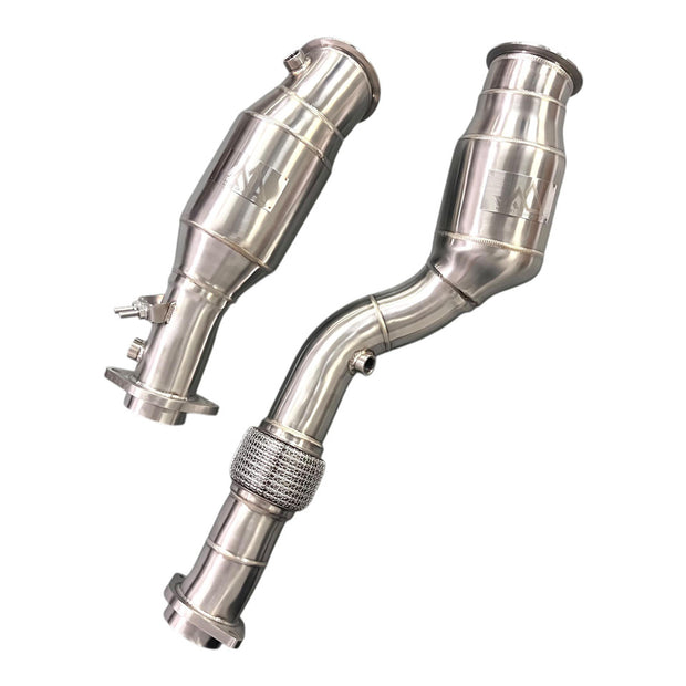MAD BMW S58 Catted Downpipes M2 M3 M4 G87 G80 G82 G83 W/ No CEL Guarantee & Flex Section
