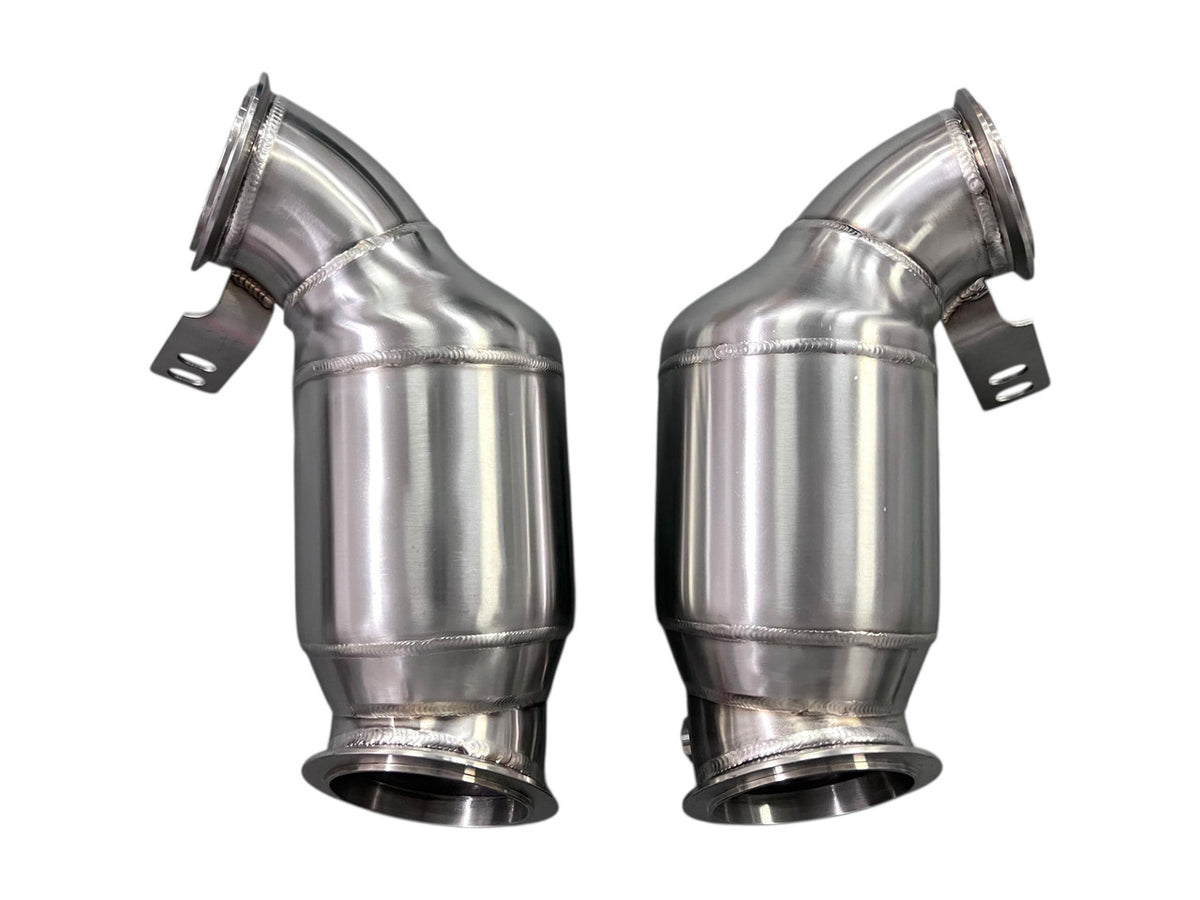 MAD BMW F9x M5 M8 Catted Downpipes W/ No CEL Guarantee