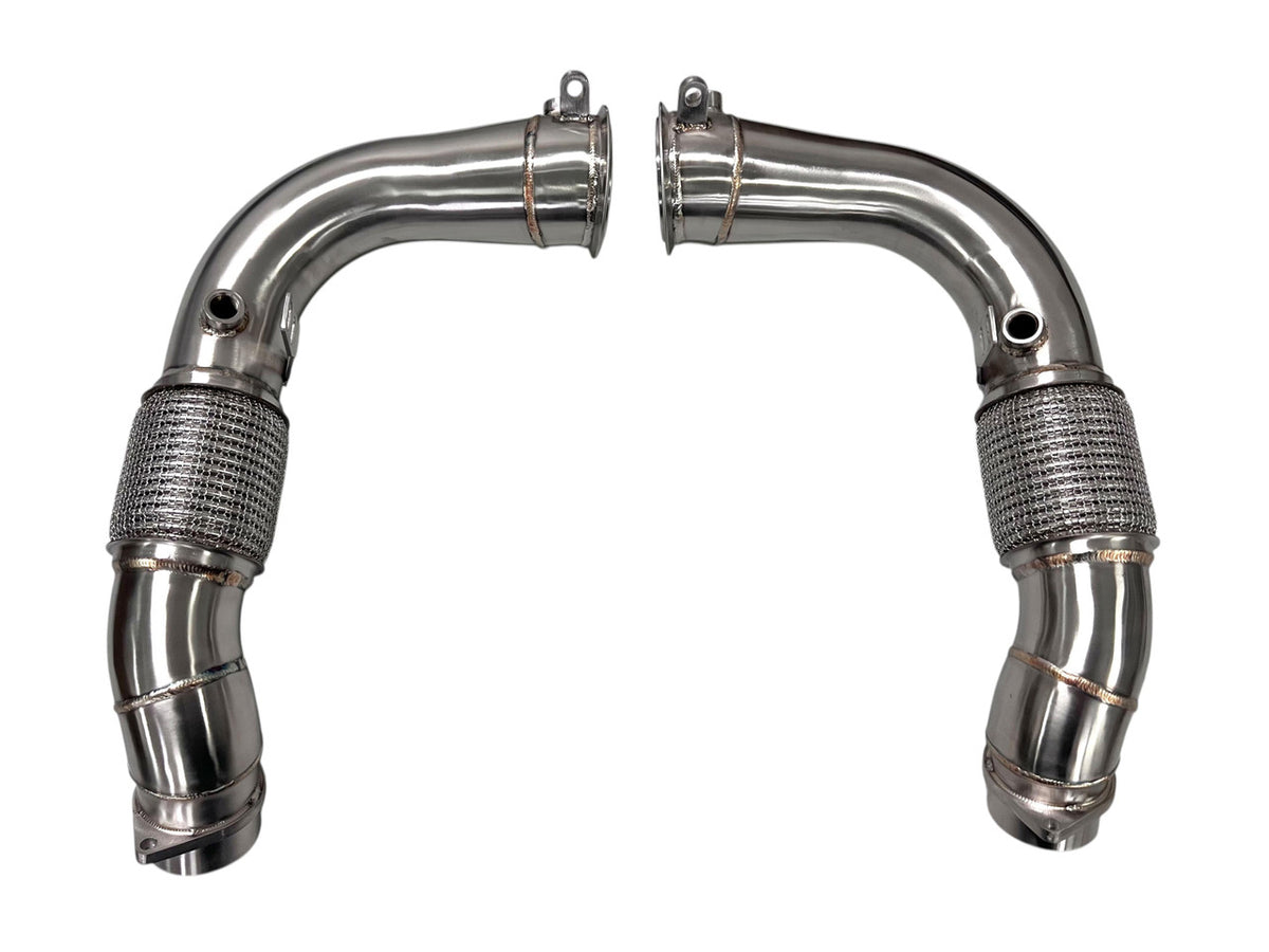 MAD BMW 2024+ S68 Primary Catless Downpipes | G90 G99 M5, F95 F96 X5M/X6M & G05/G06/G07/G09