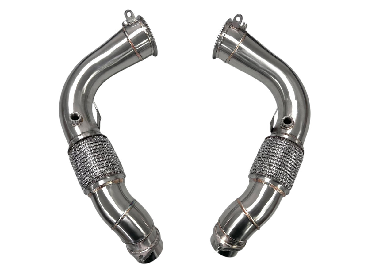 MAD BMW 2024+ S68 Primary Catless Downpipes | G90 G99 M5, F95 F96 X5M/X6M & G05/G06/G07/G09