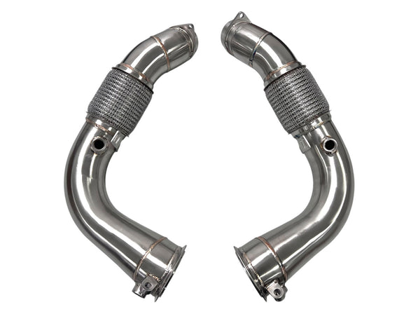MAD BMW 2024+ S68 Primary Catless Downpipes | G90 G99 M5, F95 F96 X5M/X6M & G05/G06/G07/G09