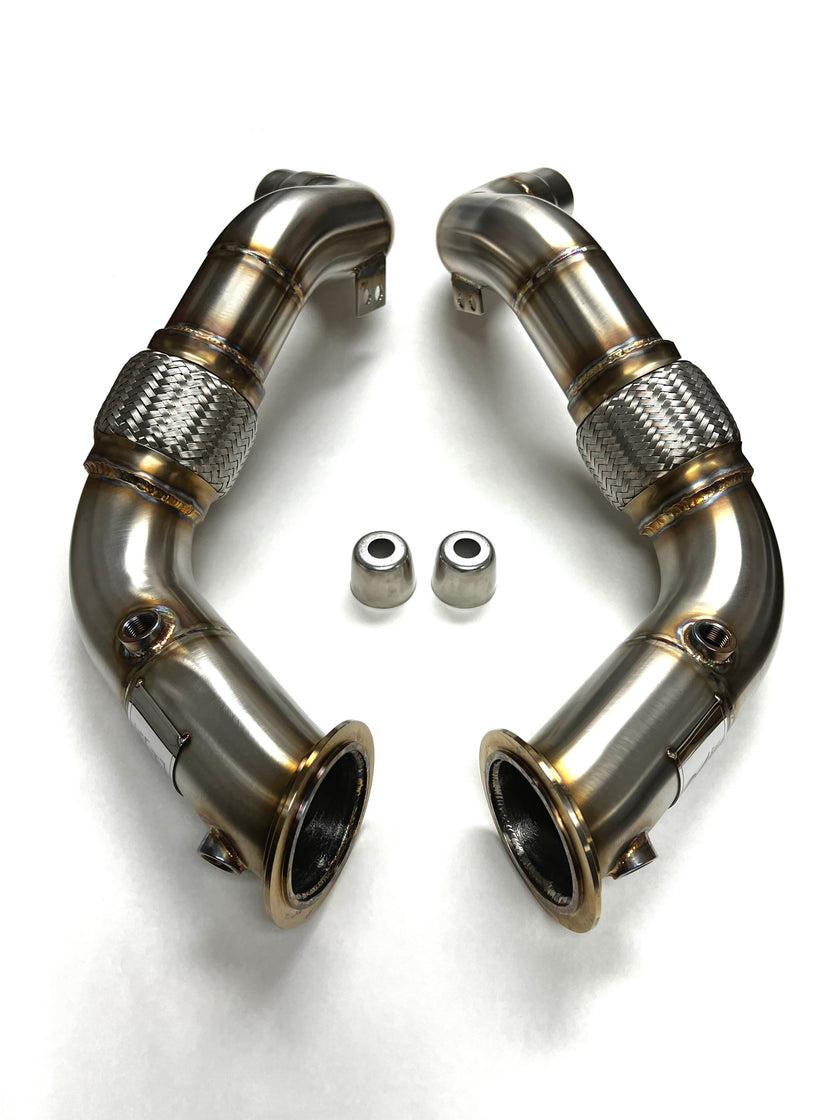 Evolution Racewerks BMW F10/F06/F12/F13/F01/F02/F15/F16 2011-17 550i/650i/750i/X5 50i/X6 50i N63 Competition Series Catless Downpipes
