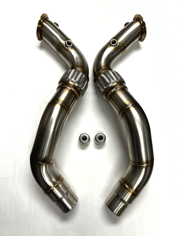 Evolution Racewerks BMW F85/F86 2015-19 X5M/X6M S63 Competition Series Catless Downpipes