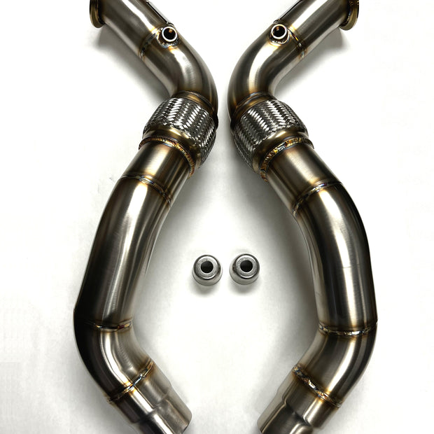 Evolution Racewerks BMW G30/G11/G12 2016-18 M550i/750i N63 Competition Series Catless Downpipes