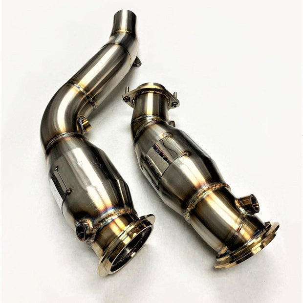Evolution Racewerks BMW F87/F80/F82/F83 M2/M3/M4 S55 Sports Series High-Flow Catted Downpipes