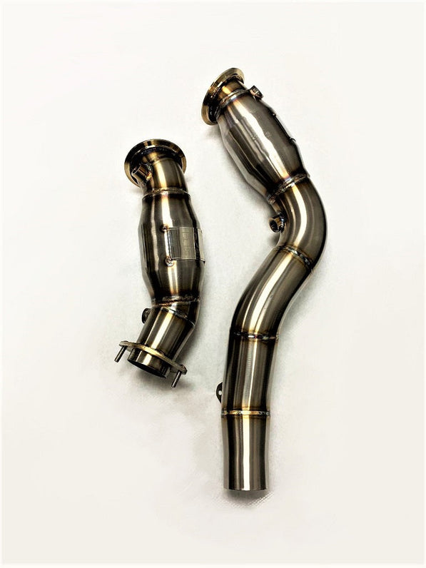 Evolution Racewerks BMW F87/F80/F82/F83 M2/M3/M4 S55 Sports Series High-Flow Catted Downpipes