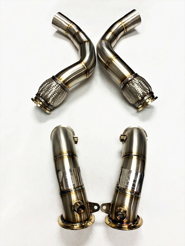 Evolution Racewerks BMW F95/F96 2019-23 X5M/X6M S63M Competition Series Catless Downpipes