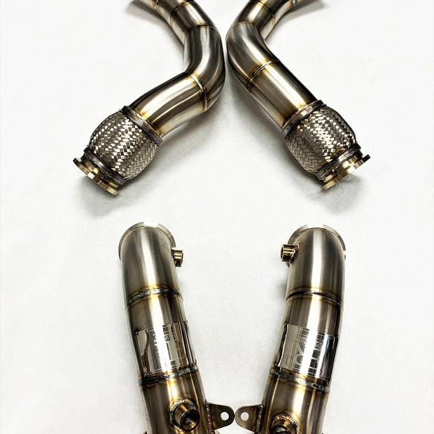 Evolution Racewerks BMW F95/F96 2019-23 X5M/X6M S63M Competition Series Catless Downpipes