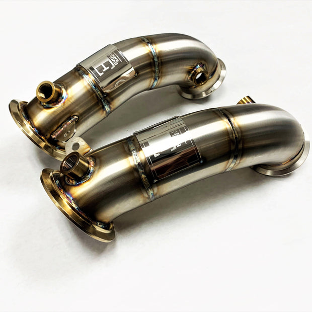 Evolution Racewerks BMW F95/F96 2019-23 X5M/X6M S63M Competition Series Catless Primary Downpipe