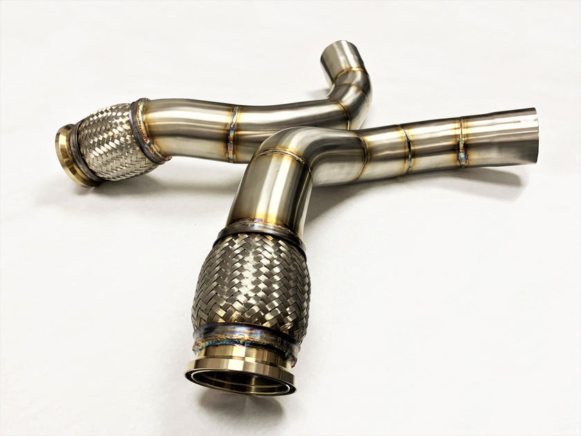 Evolution Racewerks BMW F90/F91/F92/F93 2018-23 M5/M8 S63M Competition Series Catless Secondary Downpipes