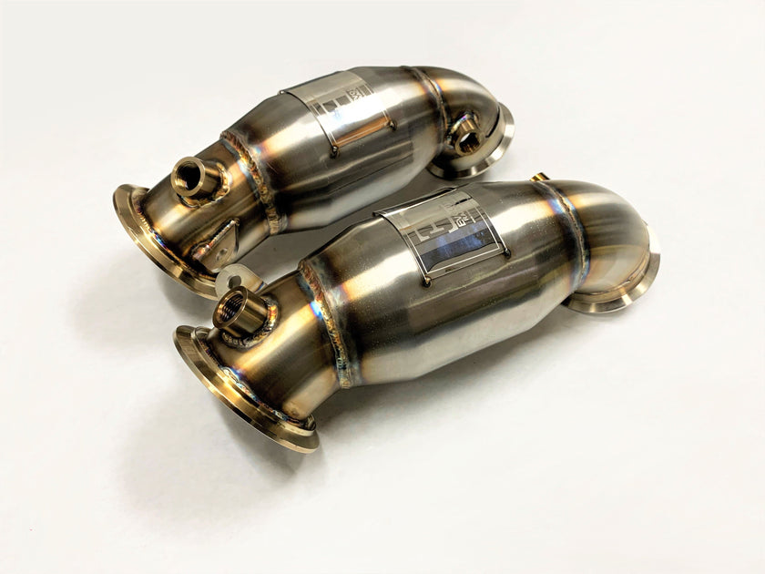 Evolution Racewerks BMW F95/F96 2019-23 X5M/X6M S63M Sports Series High-Flow Catted Primary Downpipe