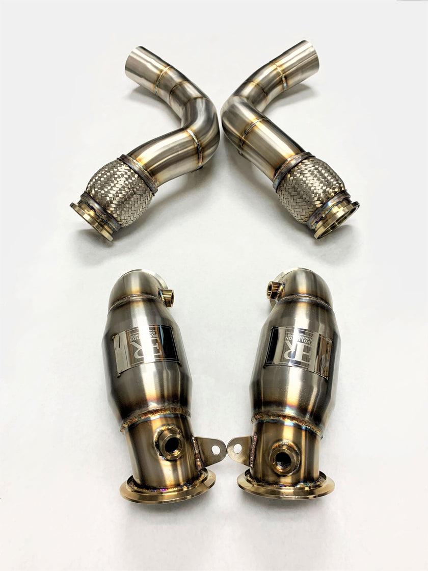 Evolution Racewerks BMW F95/F96 2019-23 X5M/X6M S63M Sports Series High-Flow Catted Downpipe