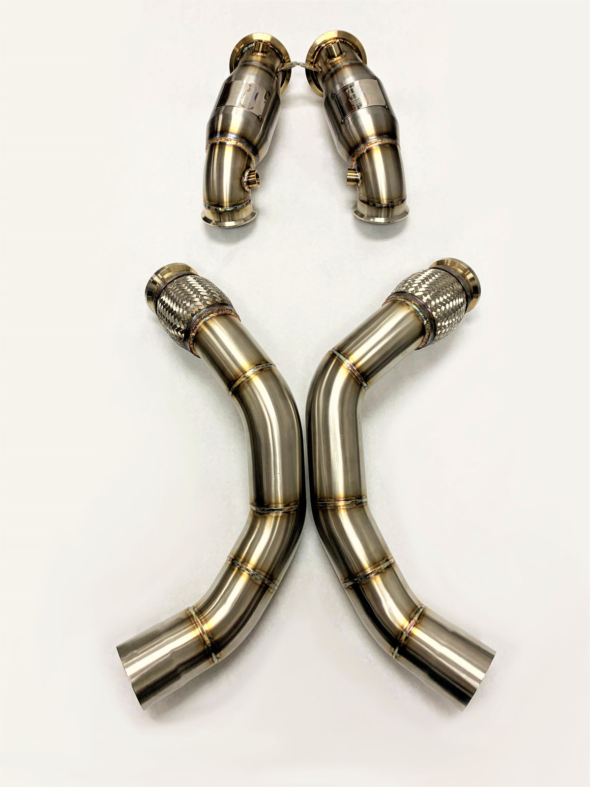 Evolution Racewerks BMW F95/F96 2019-23 X5M/X6M S63M Sports Series High-Flow Catted Downpipe