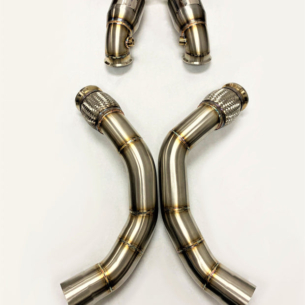 Evolution Racewerks BMW F95/F96 2019-23 X5M/X6M S63M Sports Series High-Flow Catted Downpipe