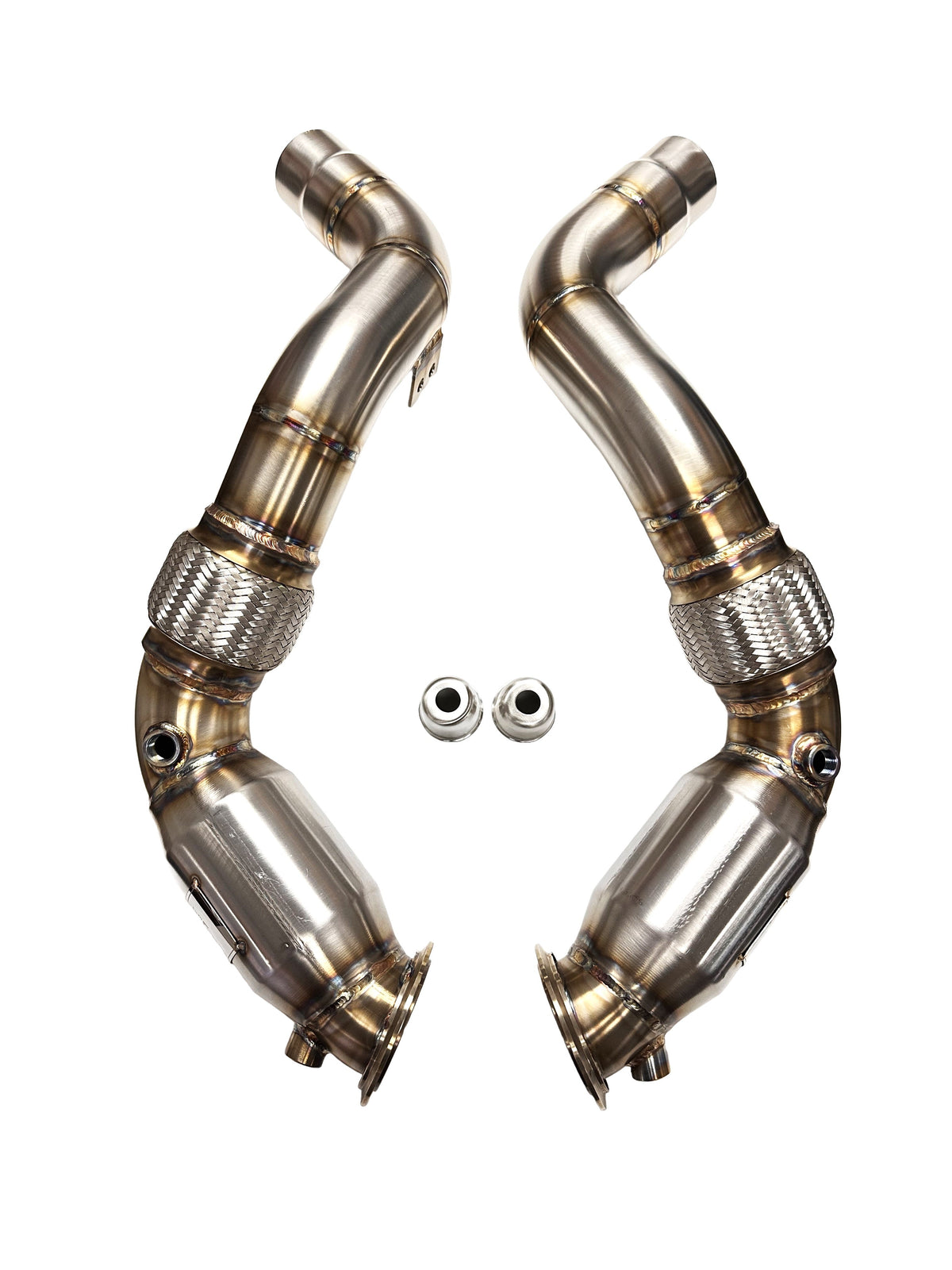 Evolution Racewerks BMW G30/G11/G12/G14/G15/G16/G05/G06/G07 2019+ M550i/750i/M850i/X5 M50i/X6 M50i/X7 M50i N63 Sports Series High-Flow Catted Downpipes