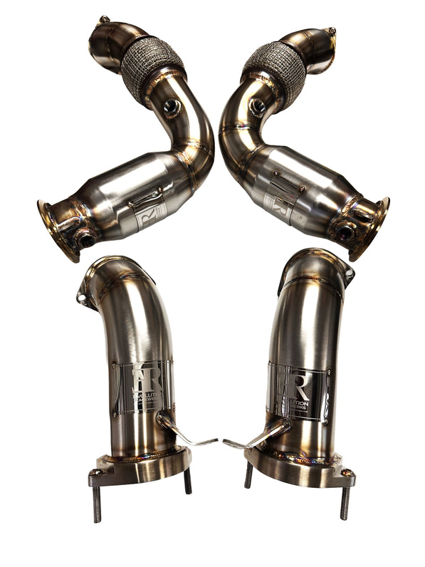 Evolution Racewerks BMW G90 2025+ M5 S68 Sports Series High-Flow Catted Downpipe