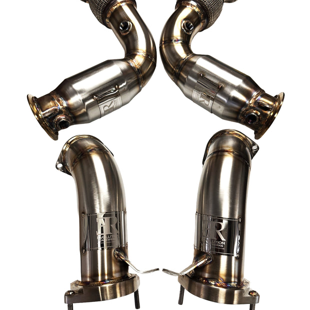 Evolution Racewerks BMW F95/F96 2024+ X5M/X6M S68 Sports Series High-Flow Catted Downpipe LCI