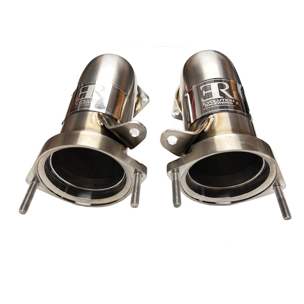 Evolution Racewerks BMW F95/F96 2024+ X5M/X6M S68 Competition Series Catless Secondary Downpipes LCI