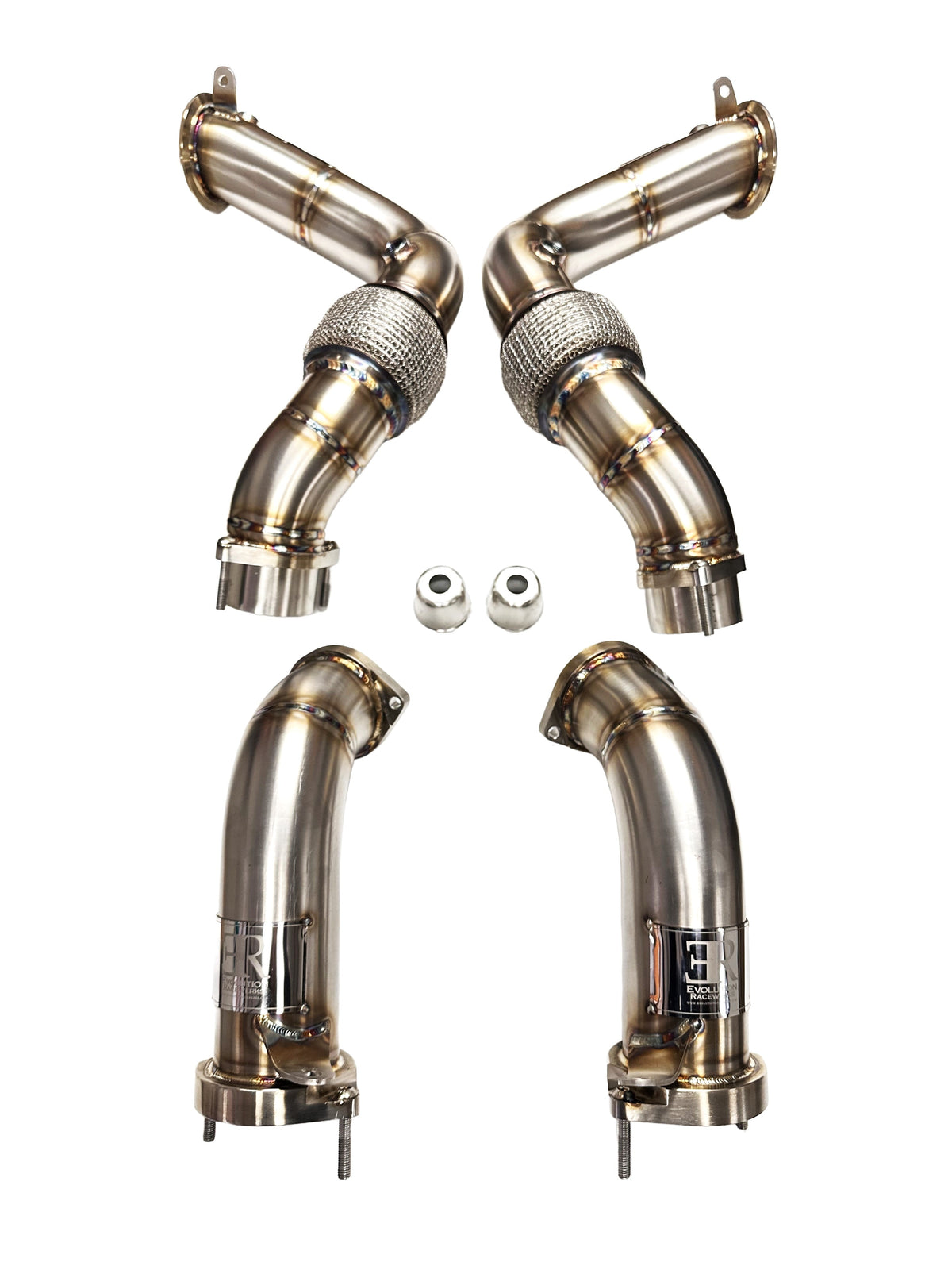 Evolution Racewerks BMW G05/G06/G07 2024+ X5/X6/X7 M60i S68 Competition Series Catless Downpipes