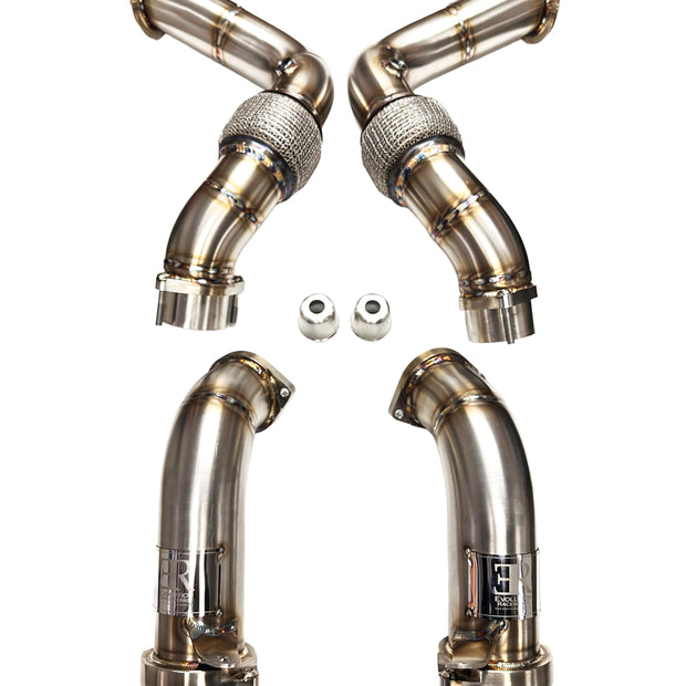 Evolution Racewerks BMW G05/G06/G07 2024+ X5/X6/X7 M60i S68 Competition Series Catless Downpipes