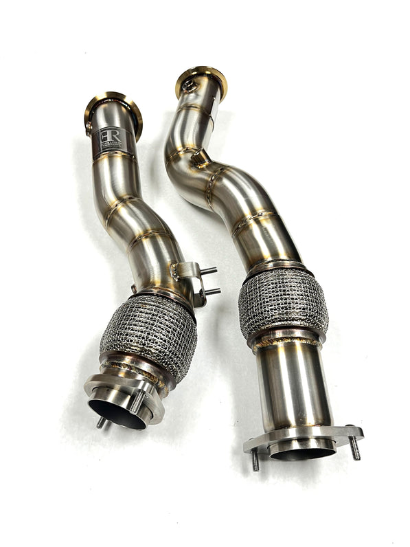 Evolution Racewerks BMW F97/F98 2020+ X3M/X4M S58 Competition Series Catless Downpipes