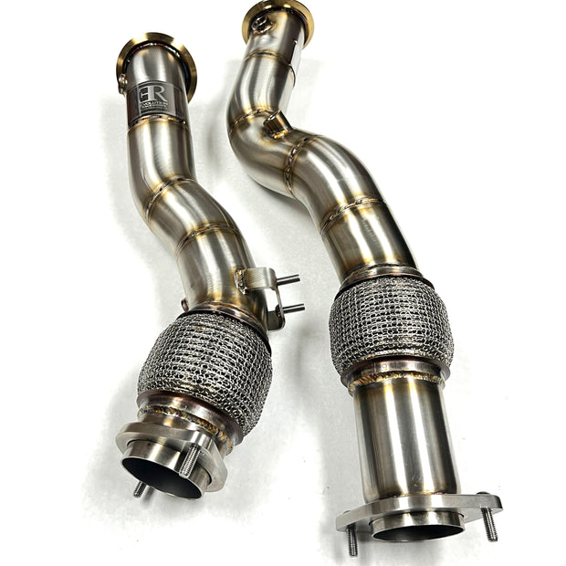 Evolution Racewerks BMW F97/F98 2020+ X3M/X4M S58 Competition Series Catless Downpipes