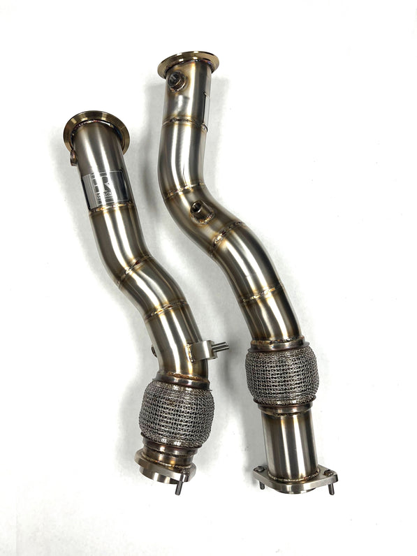 Evolution Racewerks BMW F97/F98 2020+ X3M/X4M S58 Competition Series Catless Downpipes