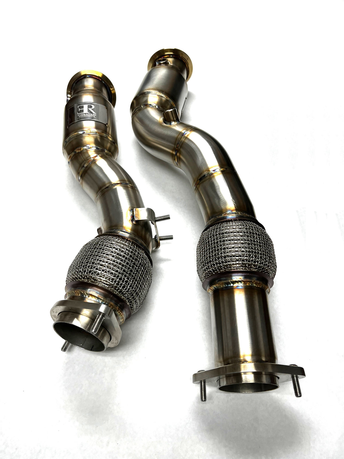 Evolution Racewerks BMW F97/F98 2020+ X3M/X4M S58 Sports Series High-Flow Catted Downpipes